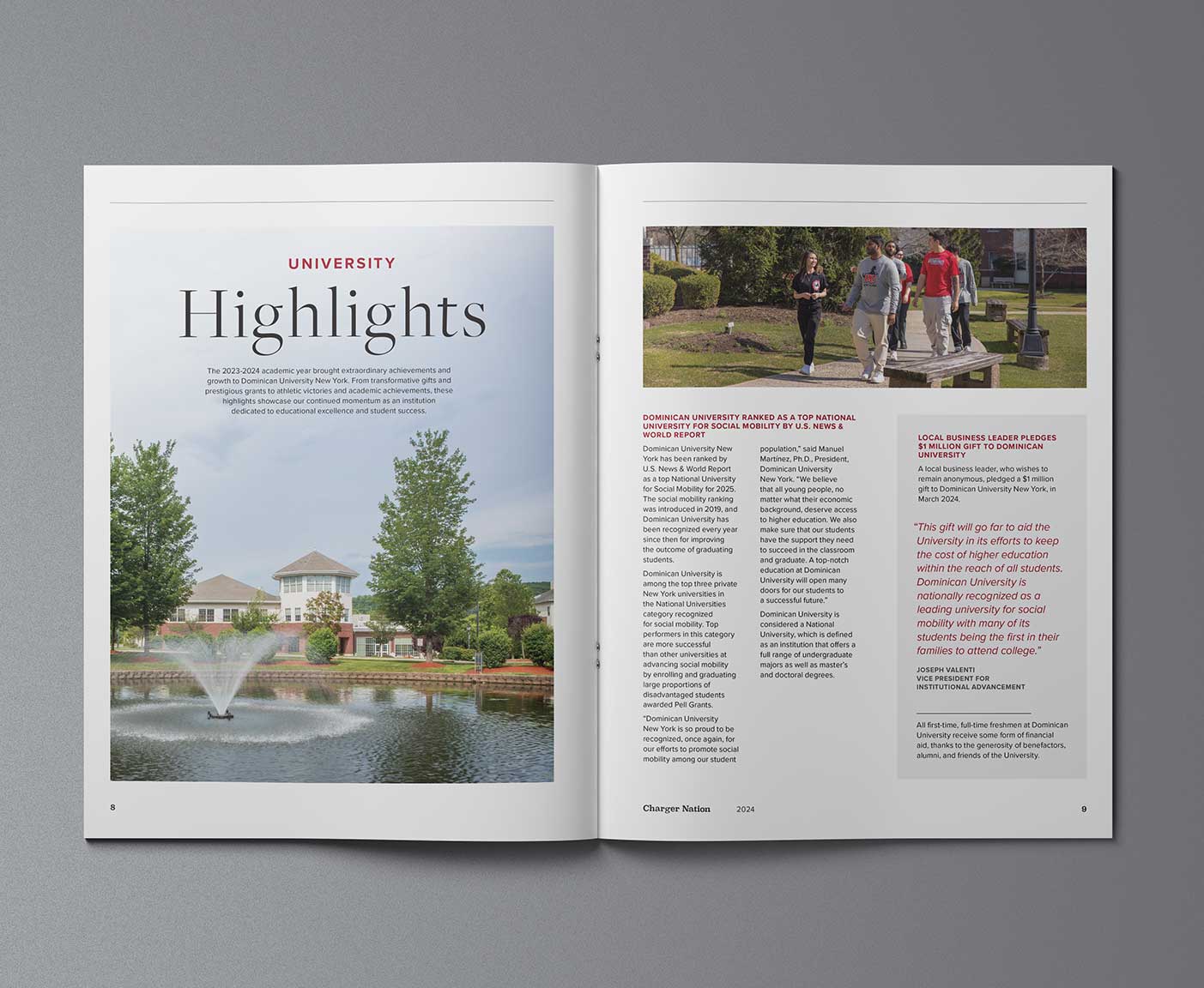 Dominican University Charger - Inside